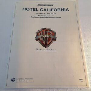 Eagles Hotel California Sheet Music Guitar Vocal